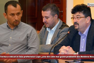 Torma a ridicat în fața prefectului Lupu „una din cele mai grave probleme din Moldova Nouă” – un drum județean în paragină