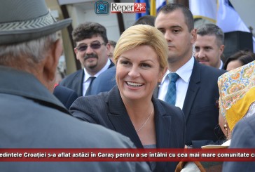 Președintele Croației s-a aflat astăzi în Caraș pentru a se întâlni cu cea mai mare comunitate croată din România