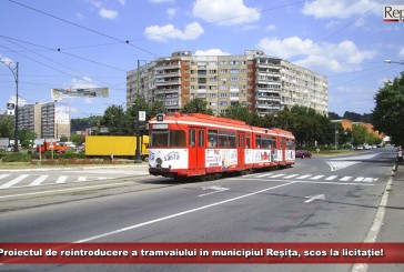 Proiectul de reintroducere a tramvaiului în municipiul Reșița, scos la licitație!