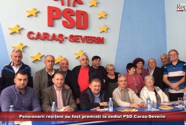 Pensionarii reșițeni au fost premiați la sediul PSD Caraș-Severin