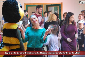 Copiii de la Centrul Primăvara din Reșița, vizitați de studenții de la UEM!