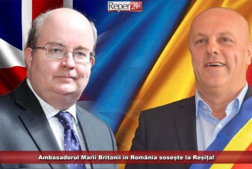 Ambasadorul Marii Britanii în România sosește la Reșița!
