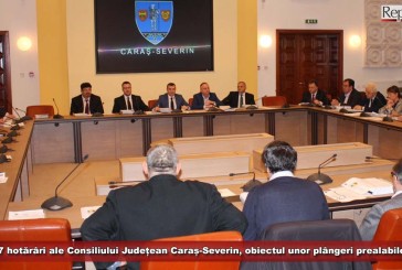 7 hotărâri ale Consiliului Județean Caraș-Severin, obiectul unor plângeri prealabile!