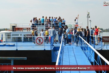 Turiștii se pot bucura din nou de croazierele pe Dunăre! Catamaranul Baziaș 1 își reia cursele!