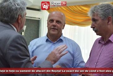 Ioan Popa, față în față cu oamenii de afaceri din Reșița! La exact doi ani de când a fost ales primar!