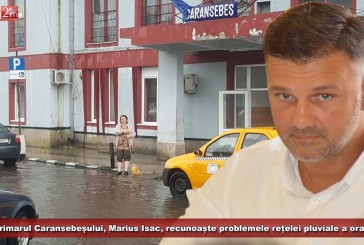 Viceprimarul Caransebeșului, Marius Isac, recunoaște problemele rețelei pluviale a orașului!