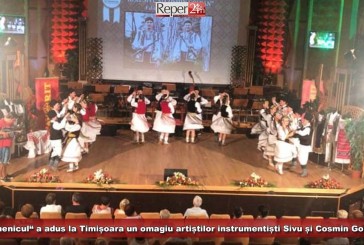 Ansamblul „Semenicul“, omagiu adus artiștilor instrumentiști Sivu și Cosmin Golban, la Timișoara