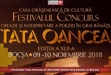 Festivalul Tata Oancea își deschide mâine larg porțile, la Bocșa!