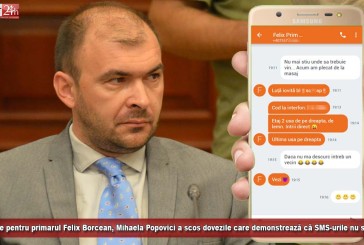 Din păcate pentru primarul Felix Borcean, Mihaela Popovici a scos dovezile care demonstrează că SMS-urile nu sunt false!