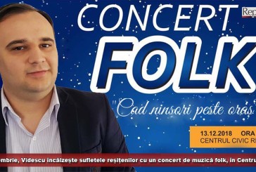 În decembrie, Videscu încălzește sufletele reșițenilor cu un concert de muzică folk, în Centrul Civic!