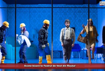 Scene bizare la Teatrul de Vest din Reșița! Absurdul și comedia se împletesc pe scena Palatului Cultural!