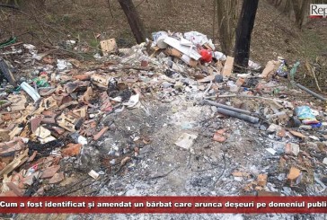 Lipsă de respect, dar și spirit civic la Caransebeș! Cum a fost identificat un bărbat care arunca deșeuri pe domeniul public!