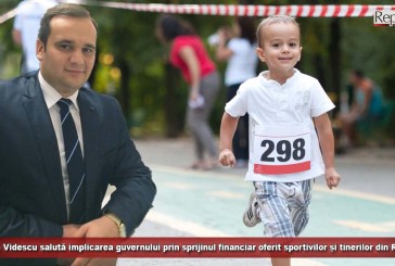 Răzvan Videscu salută implicarea guvernului prin sprijinul financiar oferit sportivilor și tinerilor din România
