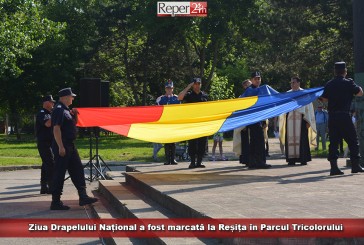 Ziua Drapelului Național a fost marcată la Reșița în Parcul Tricolorului