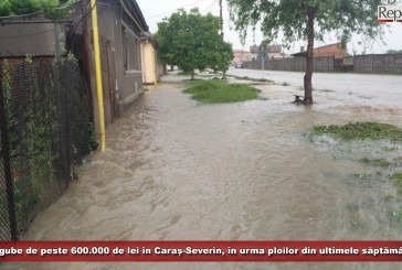Pagube în valoare de peste 600.000 de lei în Caraș-Severin, în urma ploilor din ultimele săptămâni