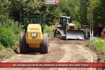 Au început lucrările de asfaltare a străzilor din satul Fizeș!