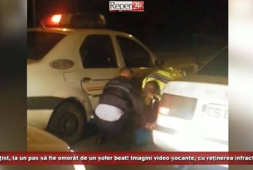 Un polițist, la un pas să fie omorât de un șofer beat! Imagini video șocante, cu reținerea infractorului!