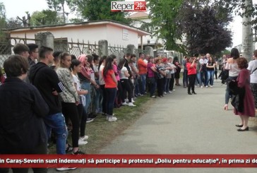 Elevii din Caraș-Severin sunt îndemnați să participe la protestul „Doliu pentru educație”, în prima zi de școală
