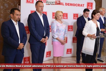 Primarul din Moldova Nouă a semnat adeziunea la PSD și o susține pe Viorica Dăncilă în lupta pentru prezidențiale