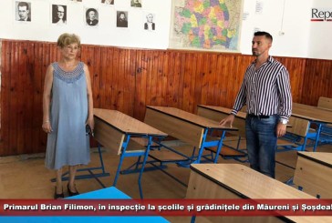Primarul Brian Filimon, în inspecție la școlile și grădinițele din Măureni și Șoșdea!