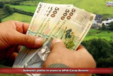 Subvenții plătite în avans la APIA Caraș-Severin