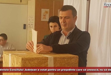 Președintele Consiliului Județean a votat la Caransebeș, „pentru un președinte care să unească, nu să dezbine!”