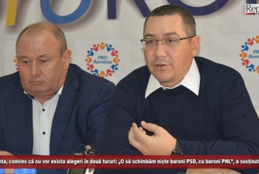 Victor Ponta, convins că nu vor exista alegeri în două tururi: „O să schimbăm niște baroni PSD, cu baroni PNL”, a susținut la Reșița