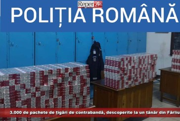 3.000 de pachete de țigări de contrabandă, descoperite la un tânăr din Fârliug