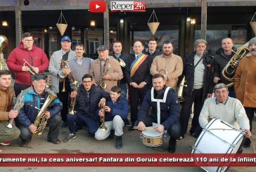 Instrumente noi, la ceas aniversar! Fanfara din Goruia celebrează 110 ani de la înființare!