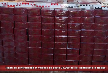 Țigări de contrabandă în valoare de peste 24.000 de lei, confiscate la Reșița