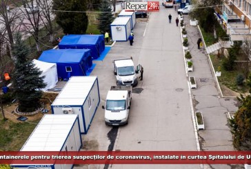 Eurocontainerele achiziționate de Primăria Reșița pentru trierea suspecților de coronavirus, instalate în curtea Spitalului de Urgență!