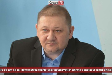 „Știu că am să-mi demonstrez foarte ușor nevinovăția“-afirmă senatorul Ionuț Chisăliță