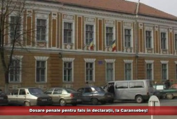 Dosare penale pentru fals în declarații, la Caransebeș!