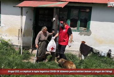 Grupul CEZ, implicat în lupta împotriva COVID-19! Alimente pentru bătrânii bolnavi și singuri din Văliug!