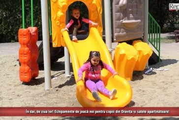 În dar, de ziua lor! Echipamente de joacă noi pentru copiii din Oravița și satele aparținătoare!