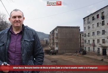 Adrian Dacica: Relocarea familiilor din Mociur pe Aleea Zadei se va face în anumite condiții și va fi temporară