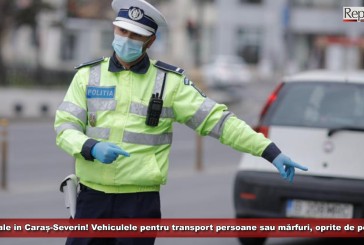 Controale pe drumurile din Caraș-Severin! Vehiculele pentru transport persoane sau mărfuri, oprite de polițiști!