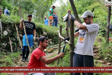 Proiect inedit, la final! 12 mori de apă reabilitate și 3 noi trasee turistice amenajate în Caraș-Severin de voluntari