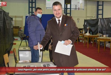Ionuț Popovici: „Am votat pentru județul călcat în picioare de politicienii ultimilor 30 de ani”