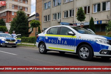 Anul 2020, pe minus la IPJ Caraș-Severin: mai puține infracțiuni și accidente rutiere!
