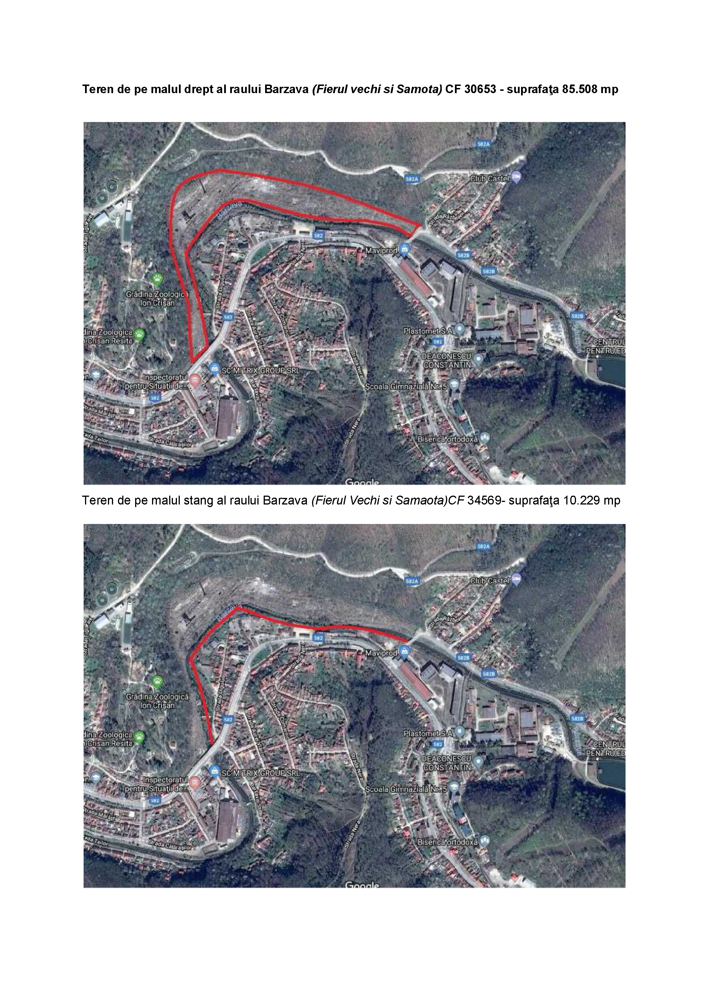Teren de pe malul drept al raului Barzava