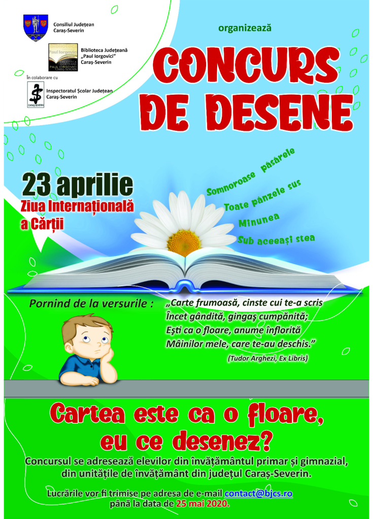 afis concurs Ziua Internationala a Cartii