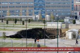 Crater imens produs în urma unei explozii lângă un spital din Napoli