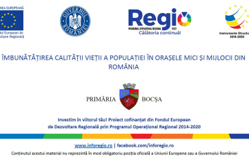 Îmbunătățirea calității vieții populației în orașele mici și mijlocii din România – COD SMIS: 126168