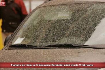 Furtuna de nisip va fi deasupra României până marți, 9 februarie
