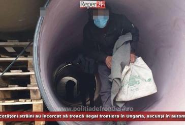 23 de cetăţeni străini au încercat să treacă ilegal frontiera în Ungaria, ascunşi în automarfare