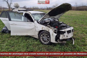 Ieșirea din anotimpul rece crește numărul de accidente pe șoselele din România