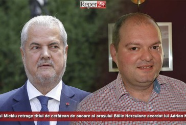Primarul Miclău retrage titlul de cetățean de onoare al orașului Băile Herculane acordat lui Adrian Năstase!