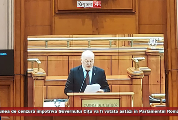 Moțiunea de cenzură împotriva Guvernului Cîțu va fi votată astăzi în Parlamentul României